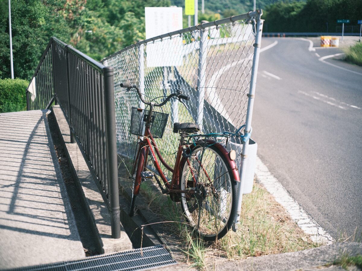 作例 フェンスと自転車