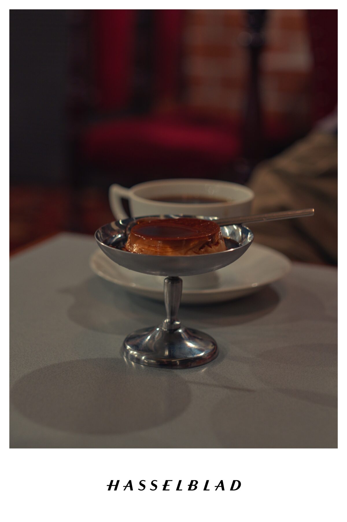 喫茶店のプリン